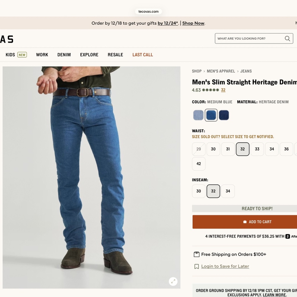 Men’s Tecovas Jeans